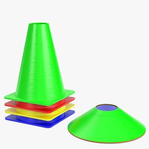 3D Soccer cones model