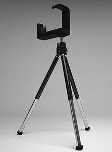 3d mobile phone mini tripod model