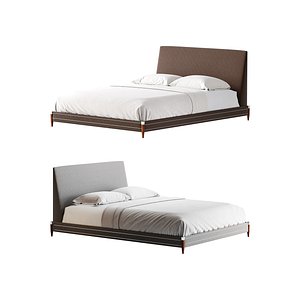 TIBURON MINK UPHOLSTERED QUEEN BEDl 3D model