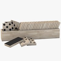 Photorealistic Jayson Home Bone Dominoes