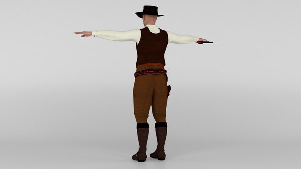 3D Cowboy - TurboSquid 1761207