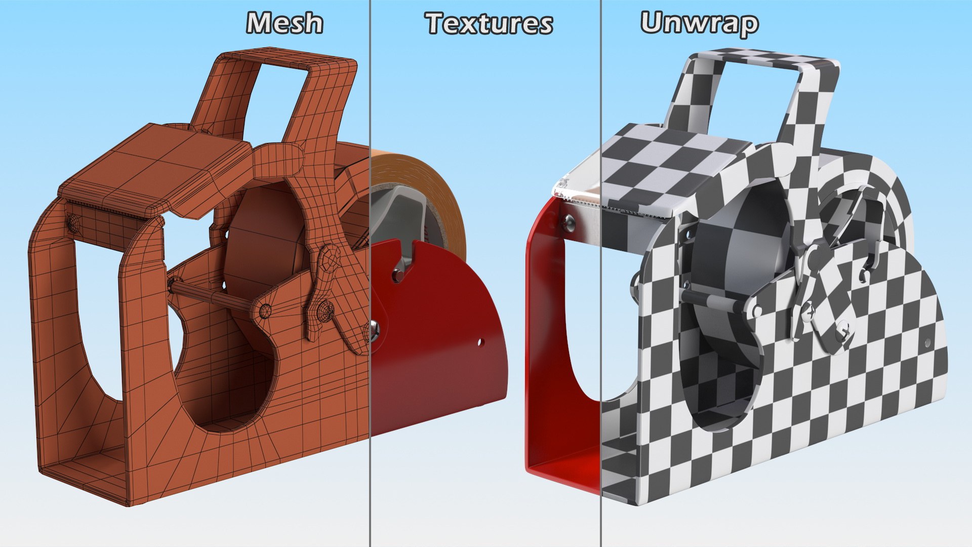 3D model Benchtop Tape Dispenser with Safety Guard Brown https://p.turbosquid.com/ts-thumb/JP/K5sfn3/P9/benchtoptapedispenserwithsafetyguardbrownmb3dmodel014/jpg/1639573637/1920x1080/fit_q87/c39ad93ded74cd84871e1b084ef8d719190531e4/benchtoptapedispenserwithsafetyguardbrownmb3dmodel014.jpg