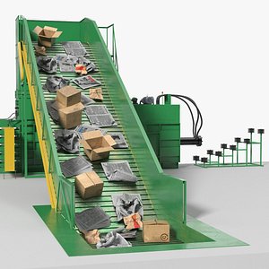 Hydraulic Baler Machine with Garbage