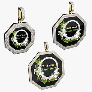 3D Photo Frame Pendant collection model