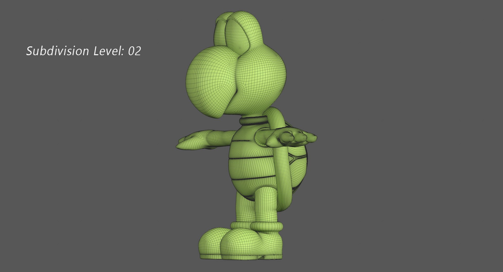 Green Turtle Koopa Troopa 3D Model - TurboSquid 1407225