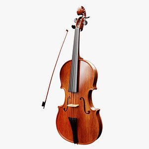 3D violin violinbow