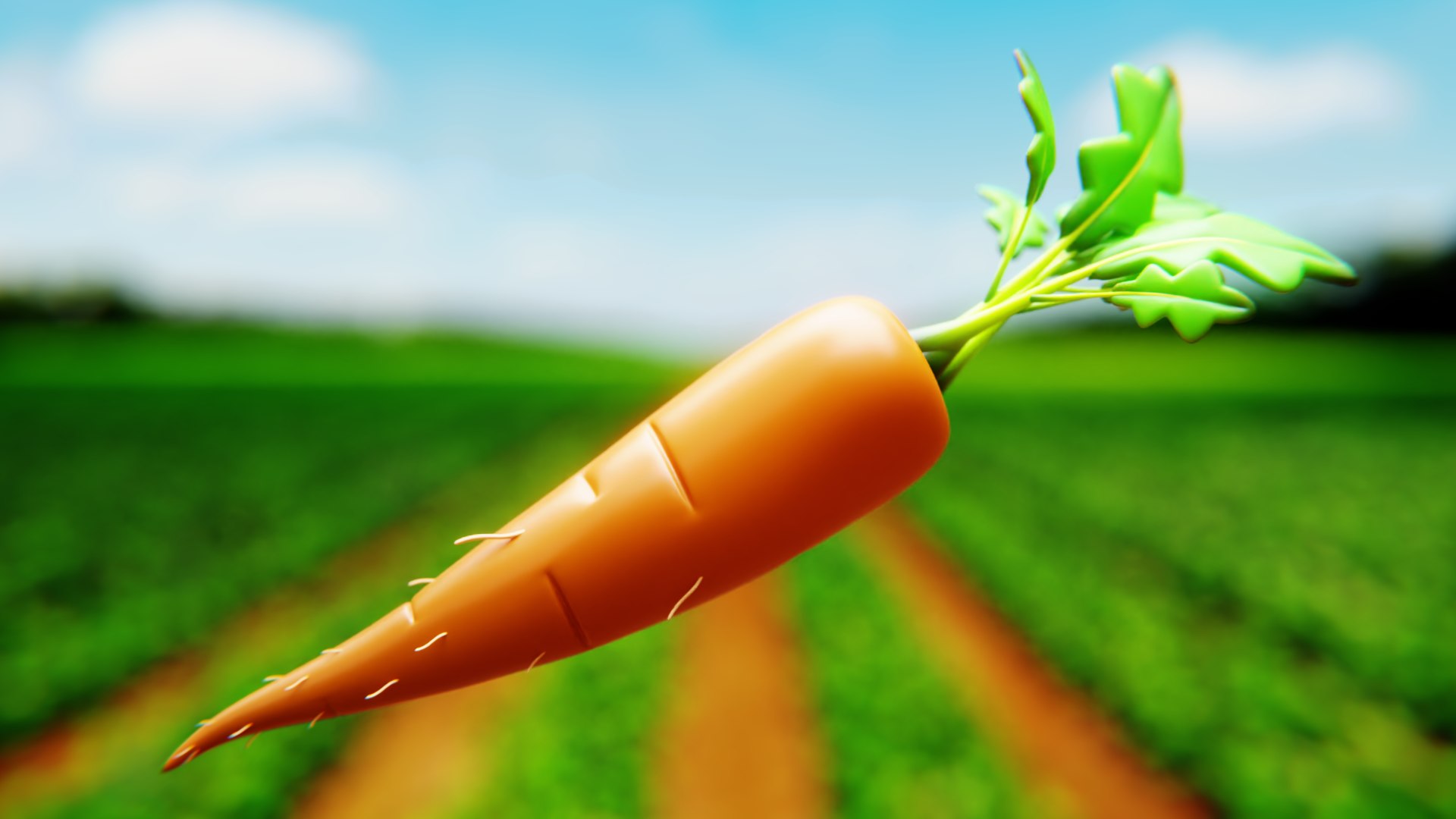 3D Carrot Scene Model - TurboSquid 2115140