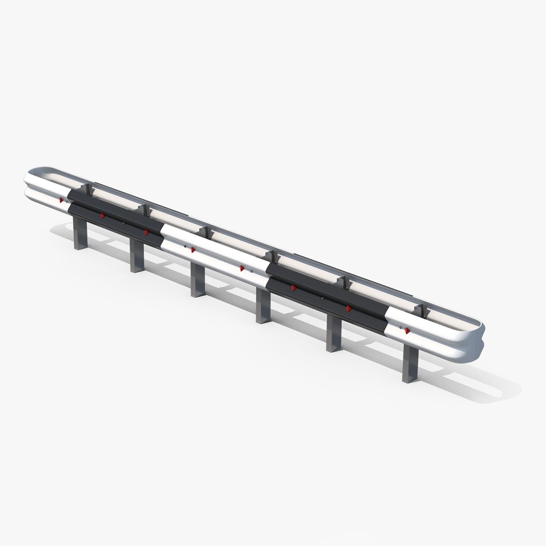modelo 3d Highway Guardrail - TurboSquid 2082429