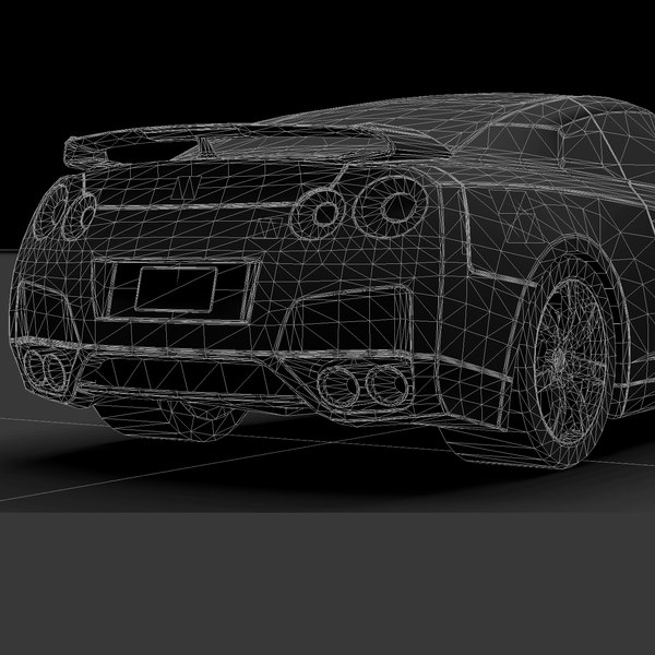 nissan gtr car 3d model