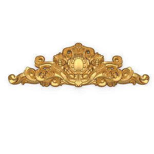 3D model carved classic decorative ornament cnc 3d printing stl 55