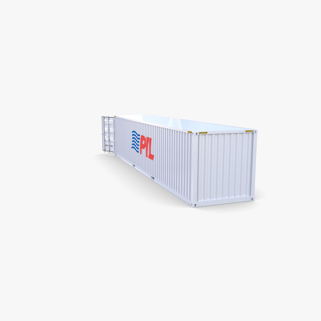 3D Model 40ft Shipping Container PIL - TurboSquid 1780488