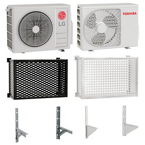 3D Air conditioners outdoor unit Set