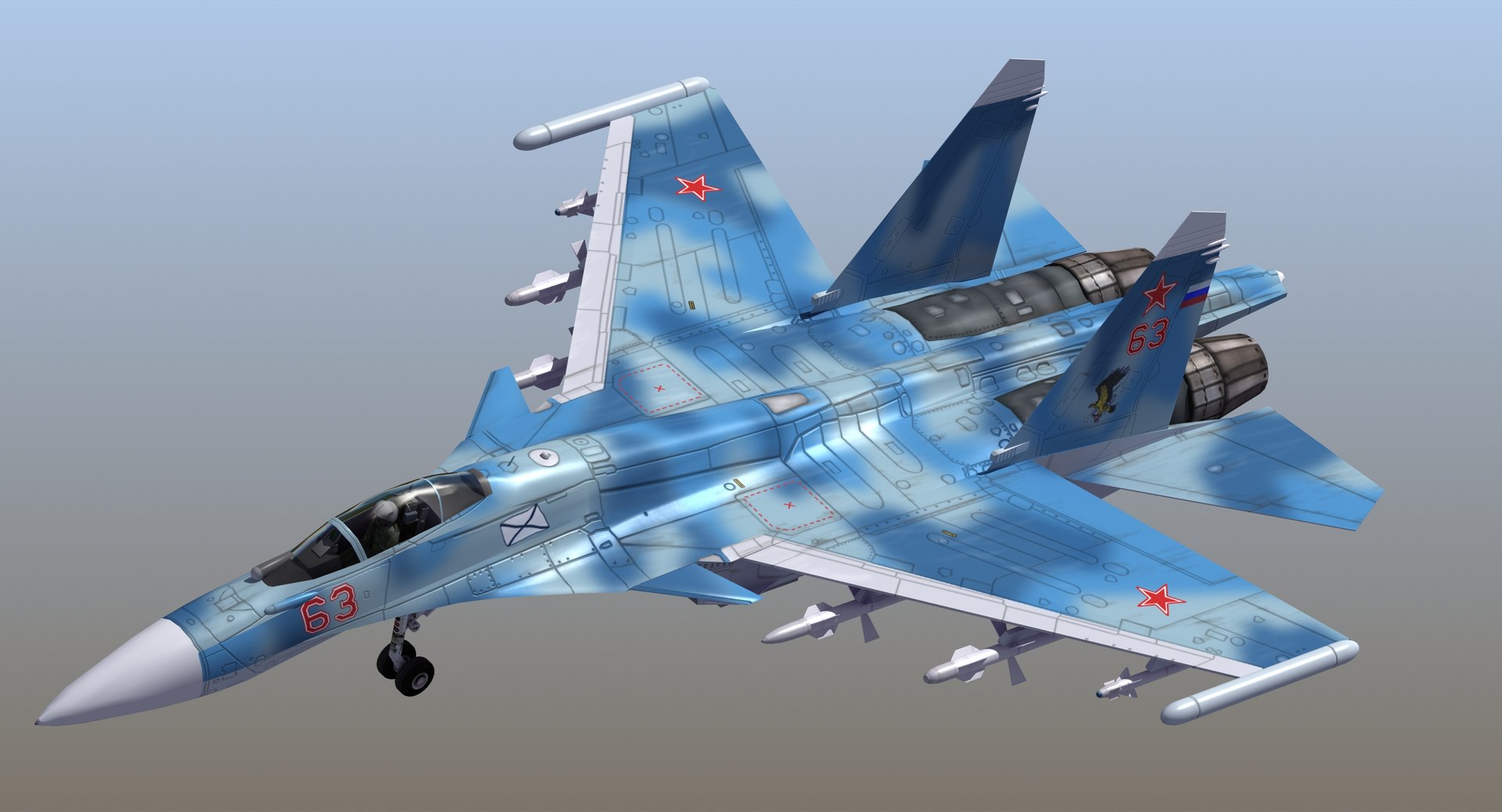 Su-33 Flanker D Fighter Aircraft 3D Model - TurboSquid 1217461
