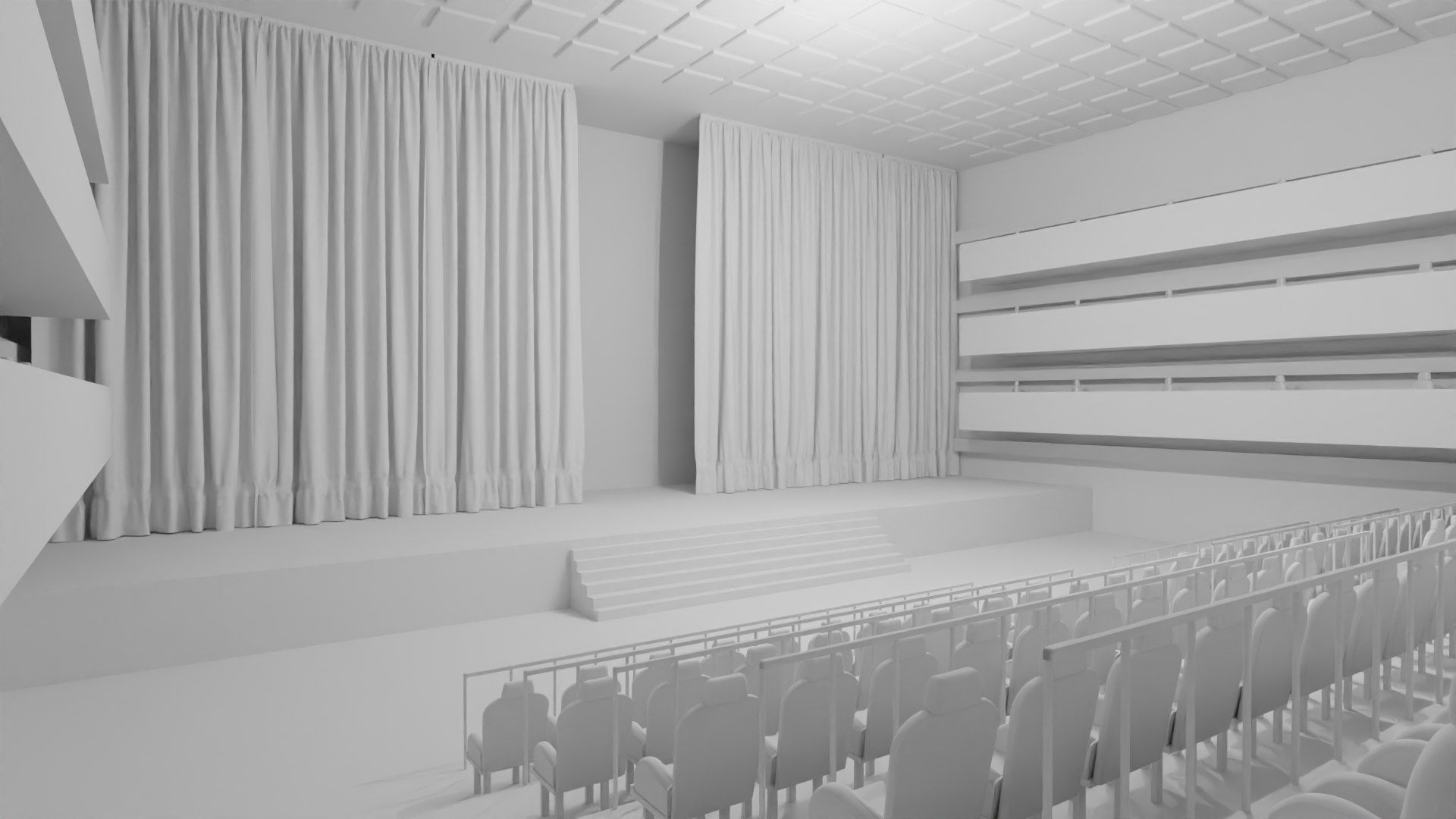 3D Model Theater Hall Interior - TurboSquid 2159625