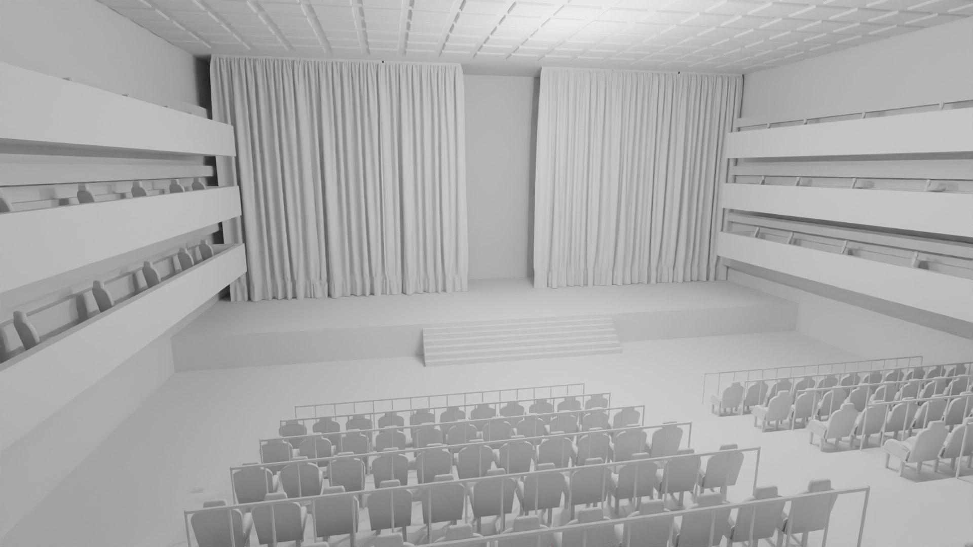 3D Model Theater Hall Interior - TurboSquid 2159625