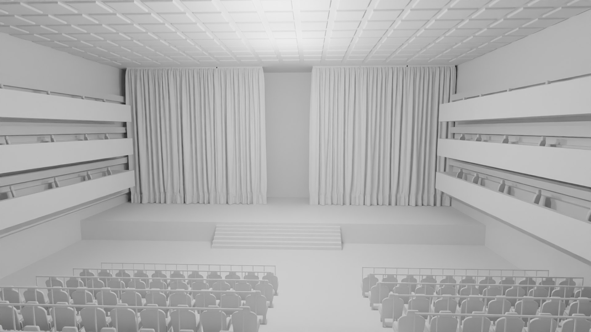 3D Model Theater Hall Interior - TurboSquid 2159625