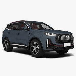 3D Chery Tiggo 7 Plus Compact SUV Detailed Interior model