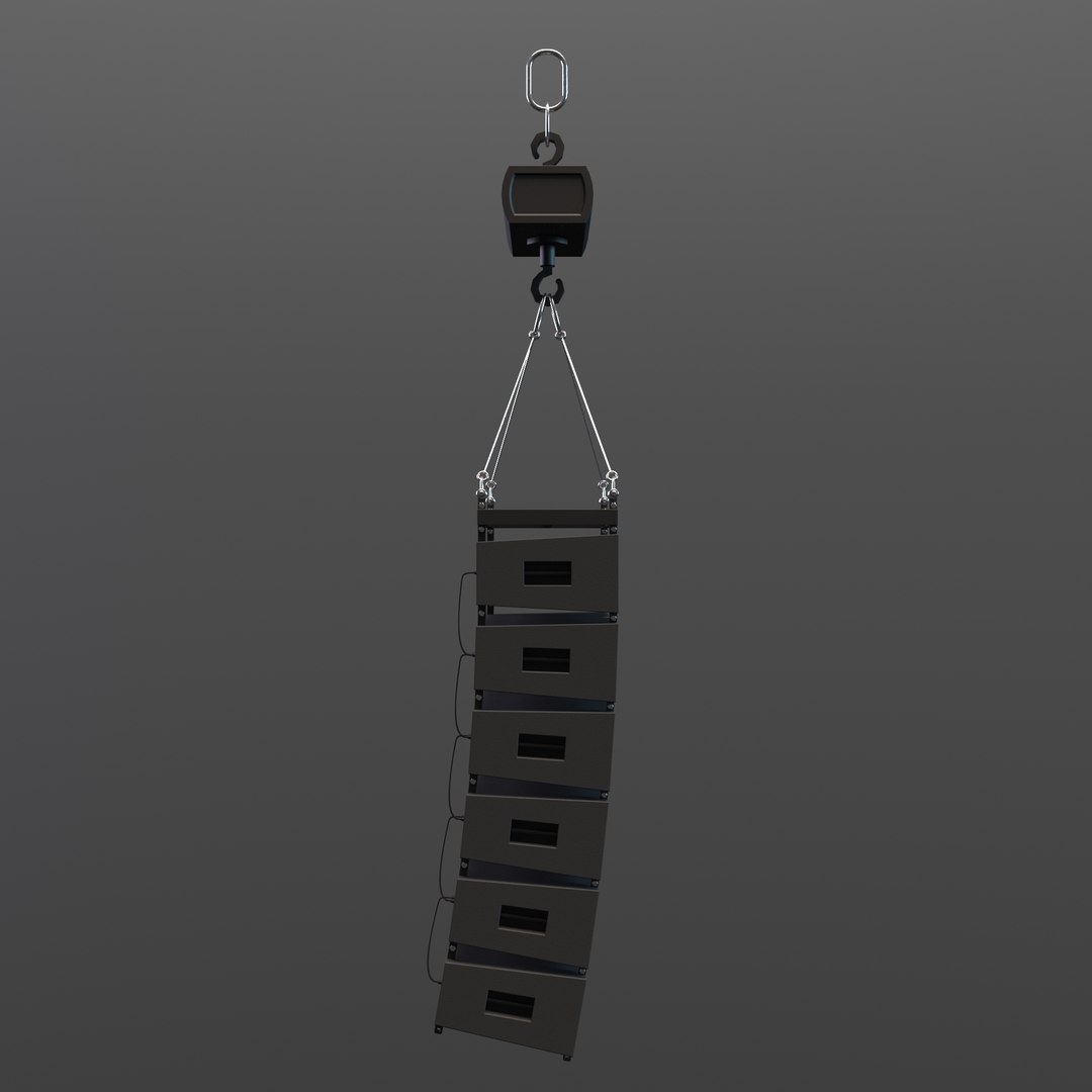 Line Array Speakers 3D Model - TurboSquid 1772333