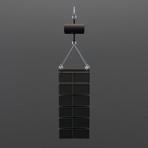 Line Array Speakers 3D model