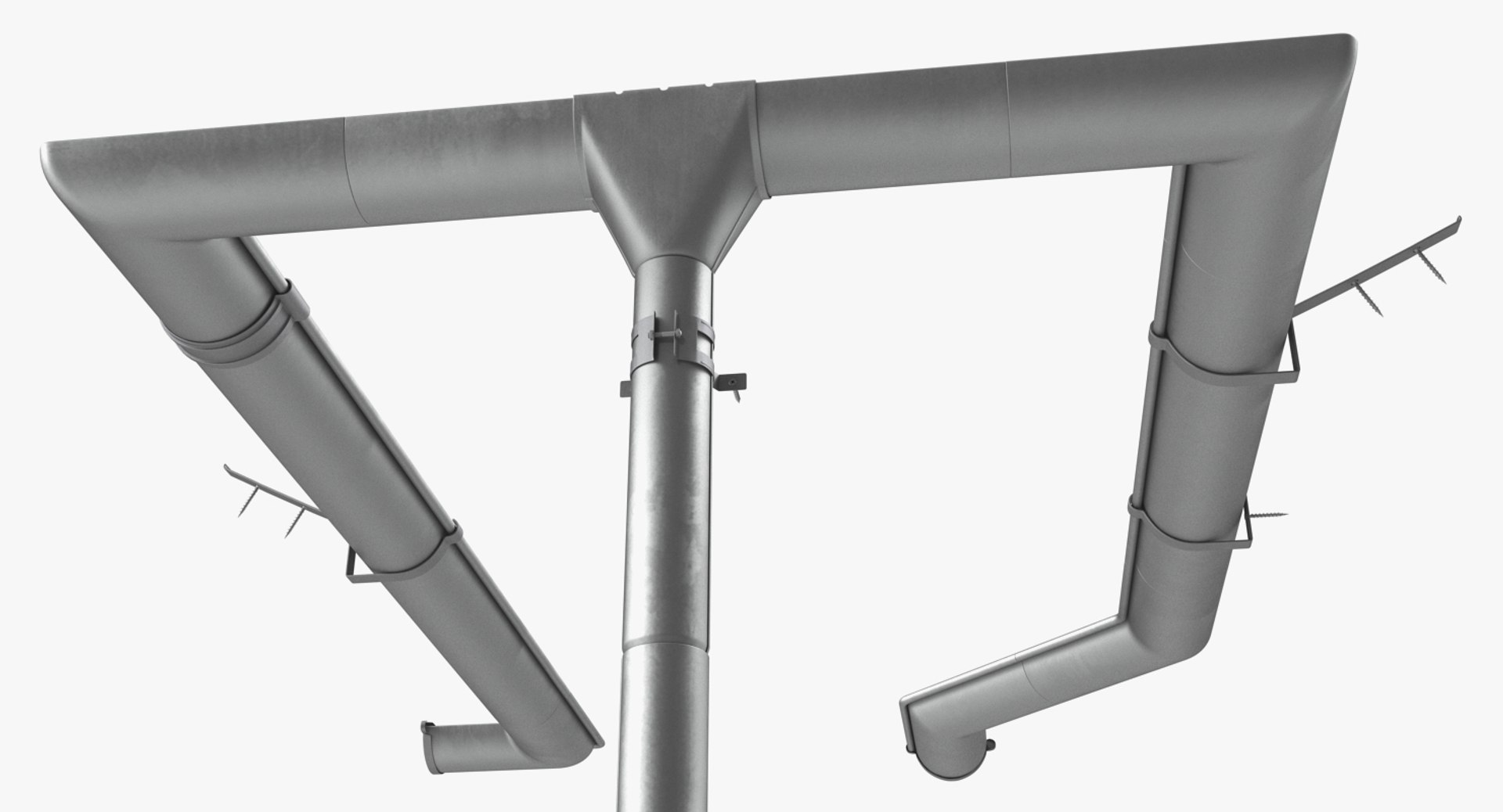 3D Roof Drainage Gutter Model - TurboSquid 1278354
