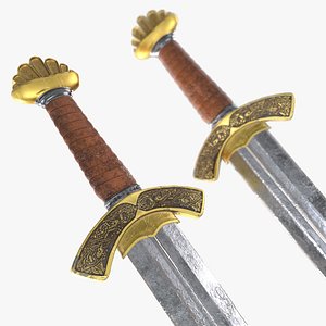 3D Norse Sword - 4K PBR Textures