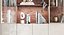 Bookcase with books decor and accessories