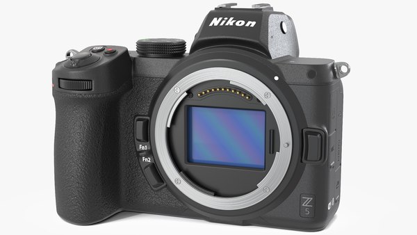 modelo 3d Cámara digital sin espejo Nikon Z5 Cuerpo - TurboSquid