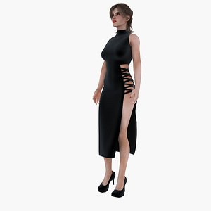 3D Emily Rigged model