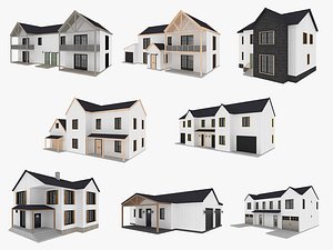 Modern Residential Houses 3D model
