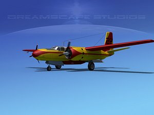 3d propeller douglas 322 model