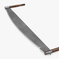 Two Person Lynx Brand 5ft Crosscut Saw Old