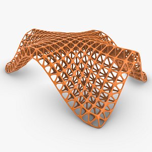 3D Landscape Sci-Fi Space Truss Structure 05 model