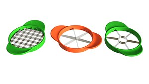 3D IKEA UPPFYLLD Fruit cutter set of 4 model