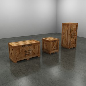 3d max wood shipping crates