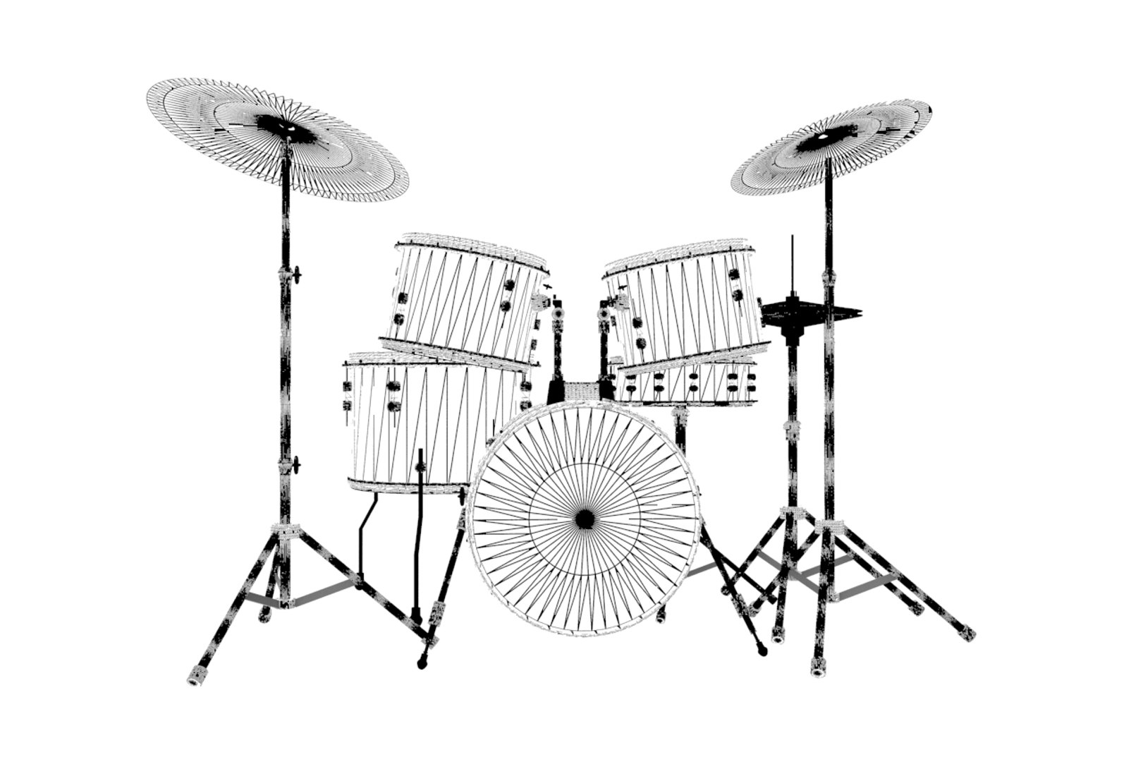 drums 3d model