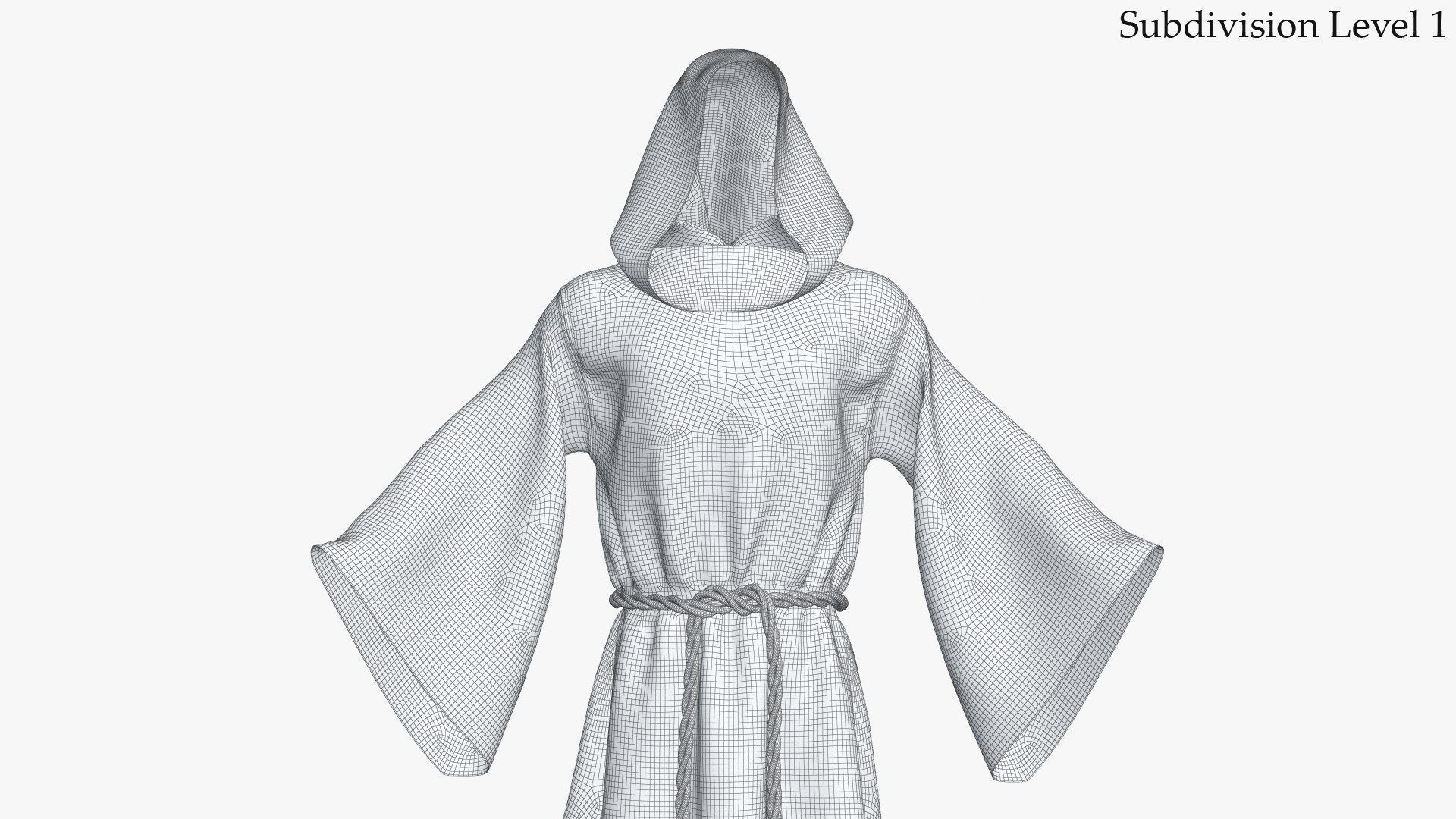 Medieval Monk Robe Halloween 3D Model - TurboSquid 1432678