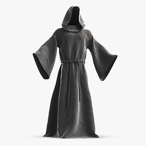 medieval monk robe halloween 3D model