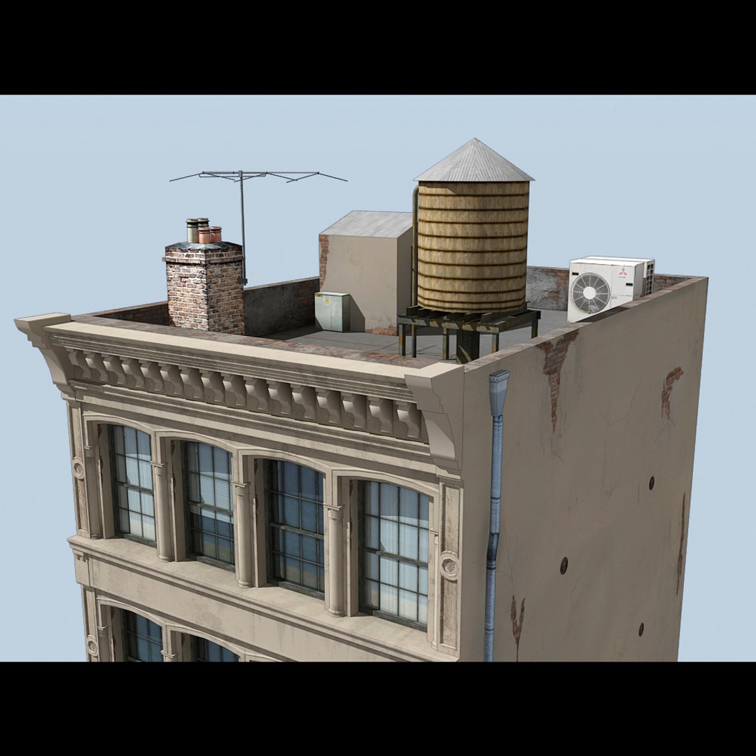 Buildings Roof 3d Model