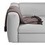 Plaid Throw for sofa armrest