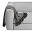 Plaid Throw for sofa armrest