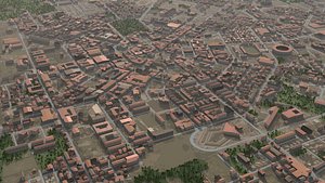 3D Ancient Town model