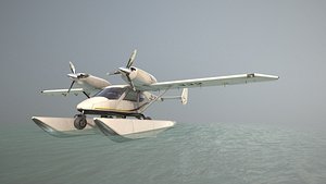 3D accord-201 floatsplane blackgoldlines livery model