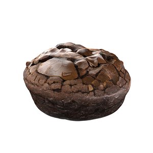 3D model Chocolate brownie 5