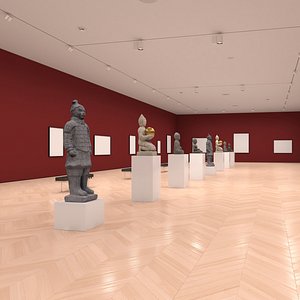 art gallery 3D model