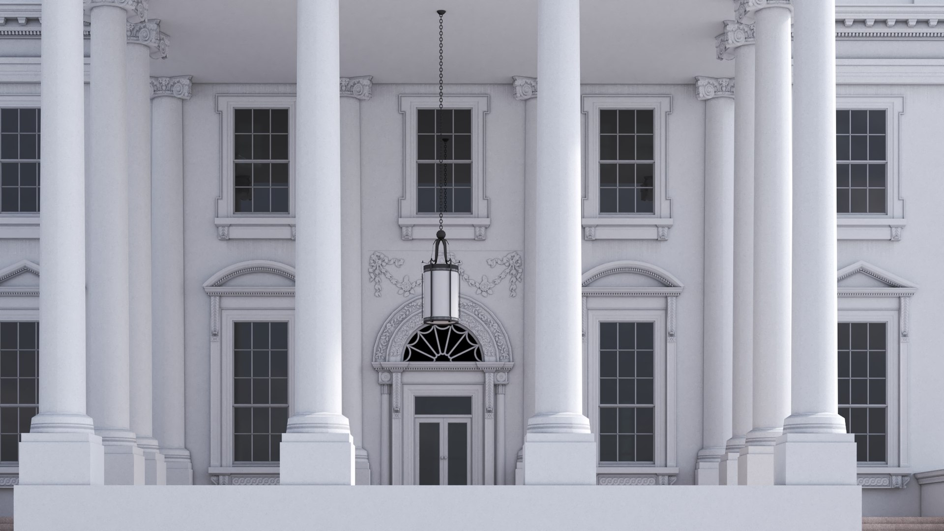 3D The White House Model - TurboSquid 2384985