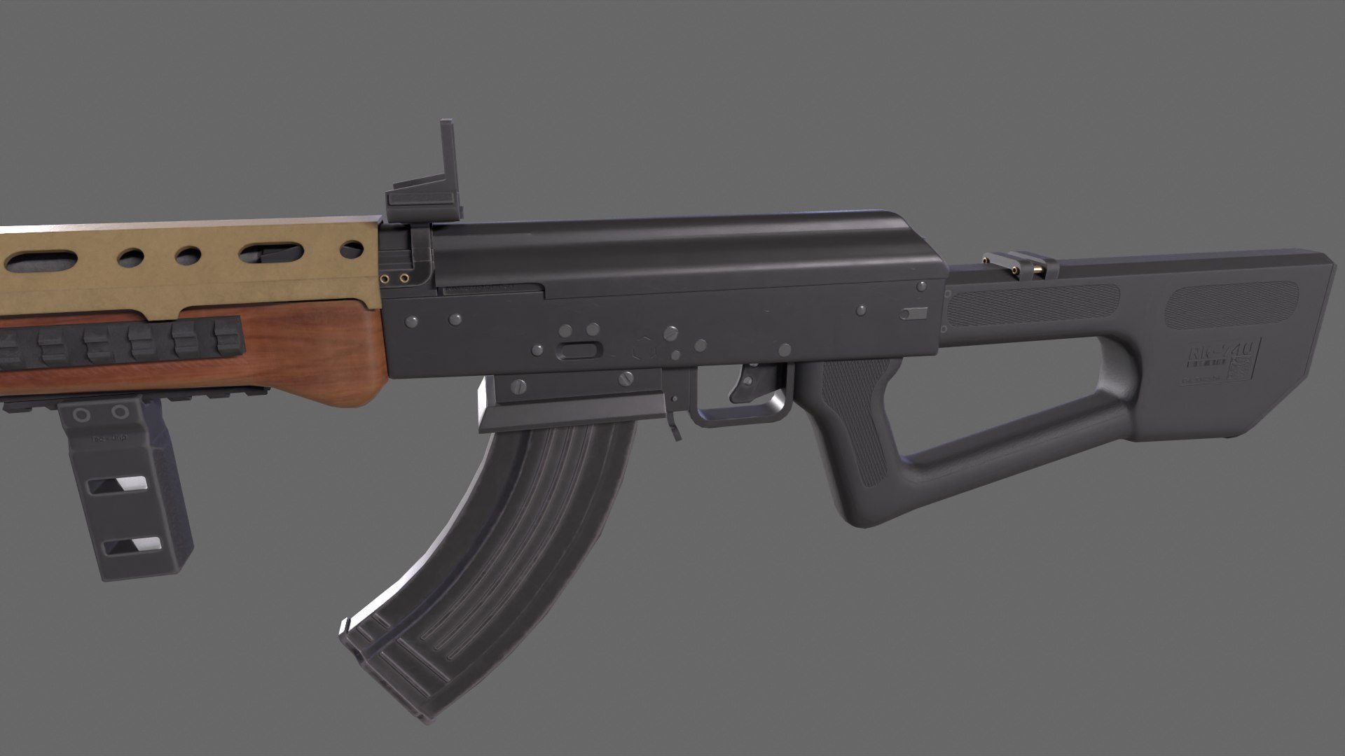 3D Model Assault Rifle RK-740 - TurboSquid 2171371