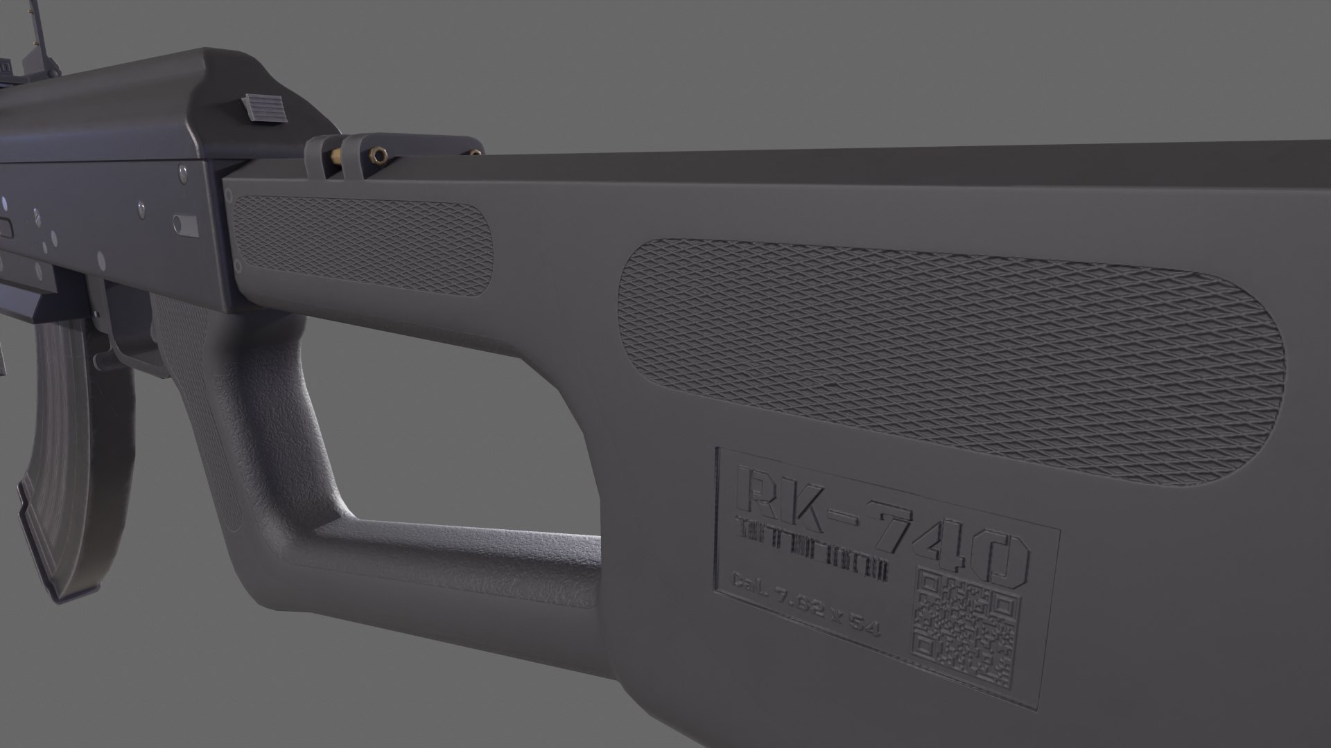 3D Model Assault Rifle RK-740 - TurboSquid 2171371