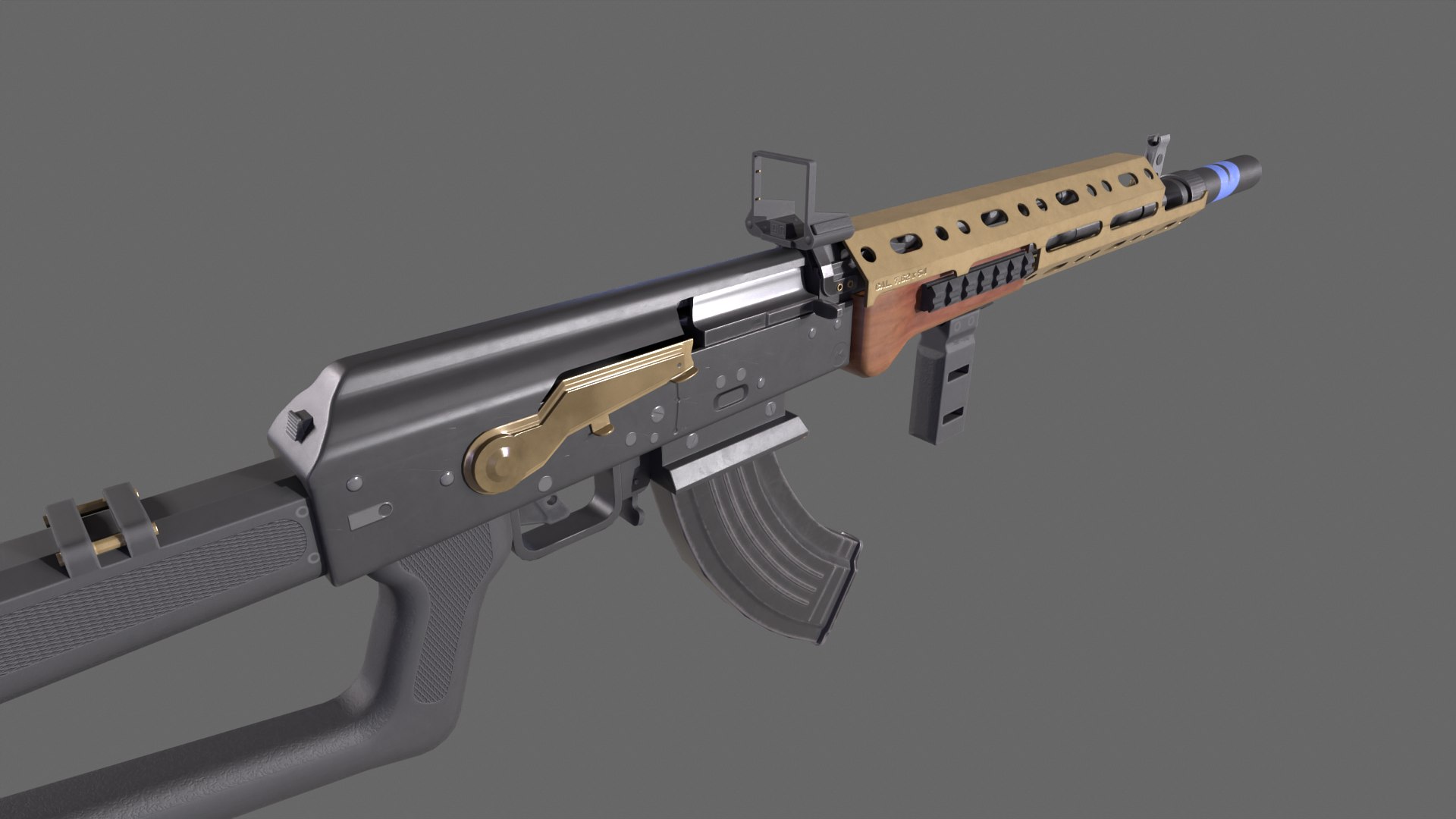 3D Model Assault Rifle RK-740 - TurboSquid 2171371