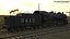 Vintage Steam Locomotive ATSF 3415 Rigged for Cinema 4D