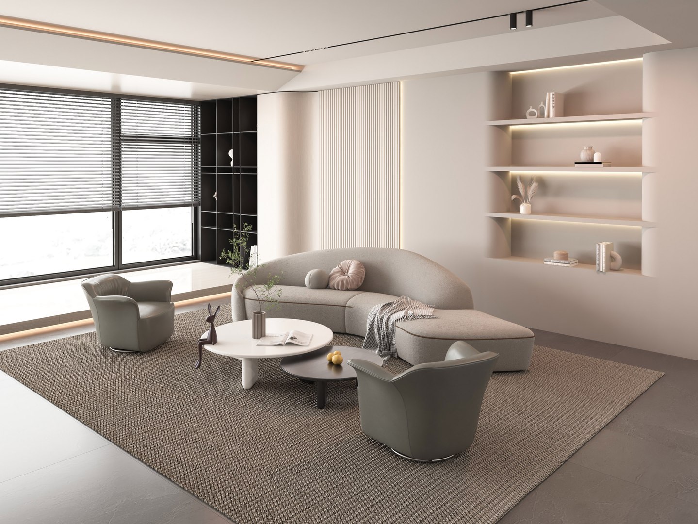 Modern living room 3D model - TurboSquid 2102009